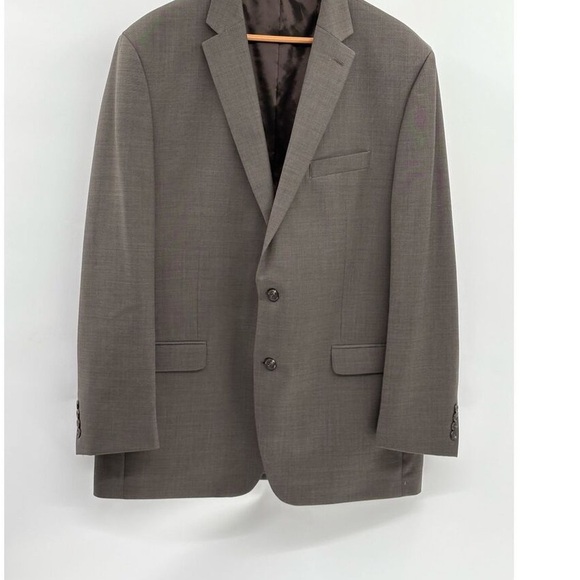 Classic Men's Two-Button Gray Suit Jacket